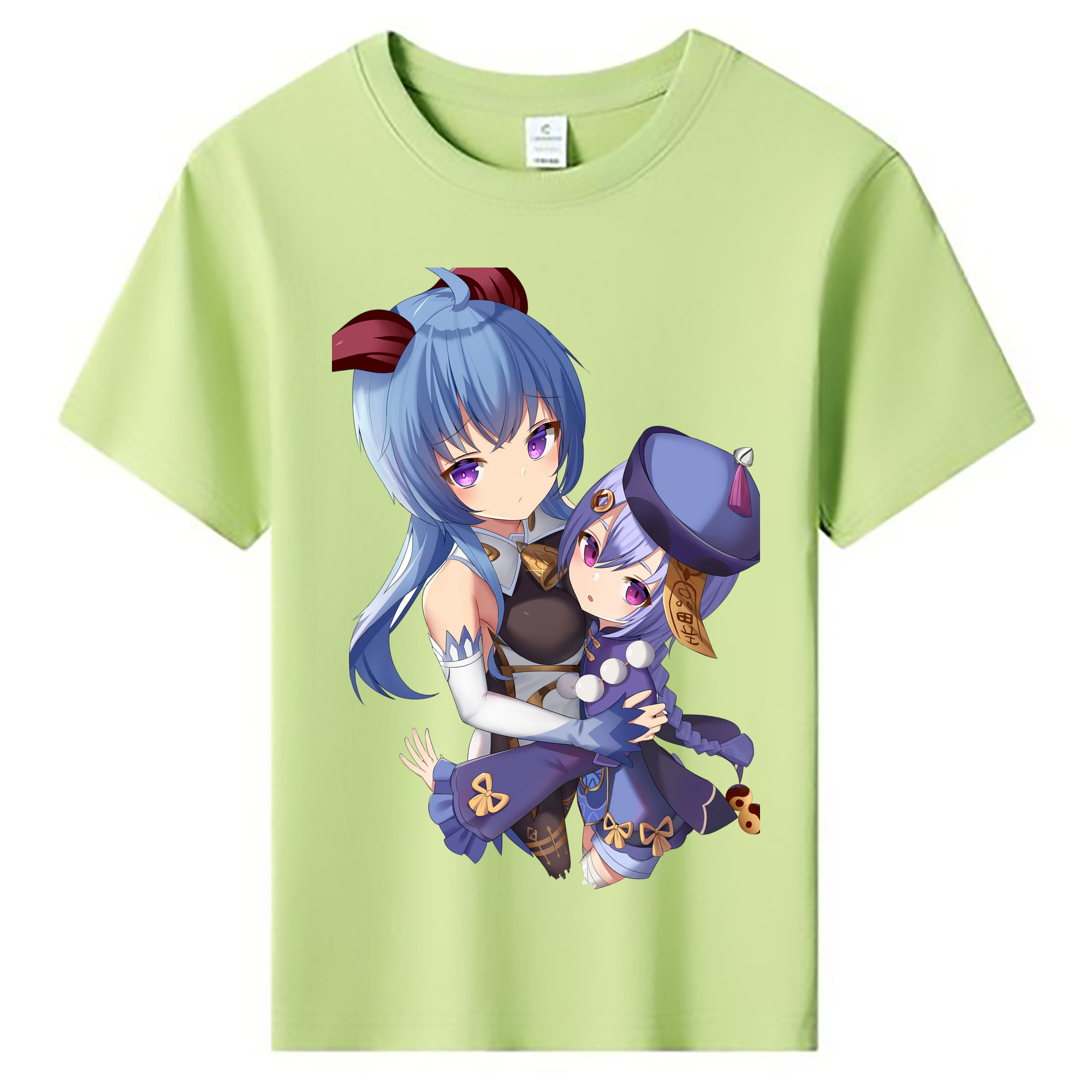 げんし神 甘雨 かんう genshin Ganyu 綿100％キッズTシャツ（フロントプリント）